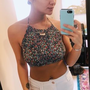 Urban Outfitters Floral Crop Top